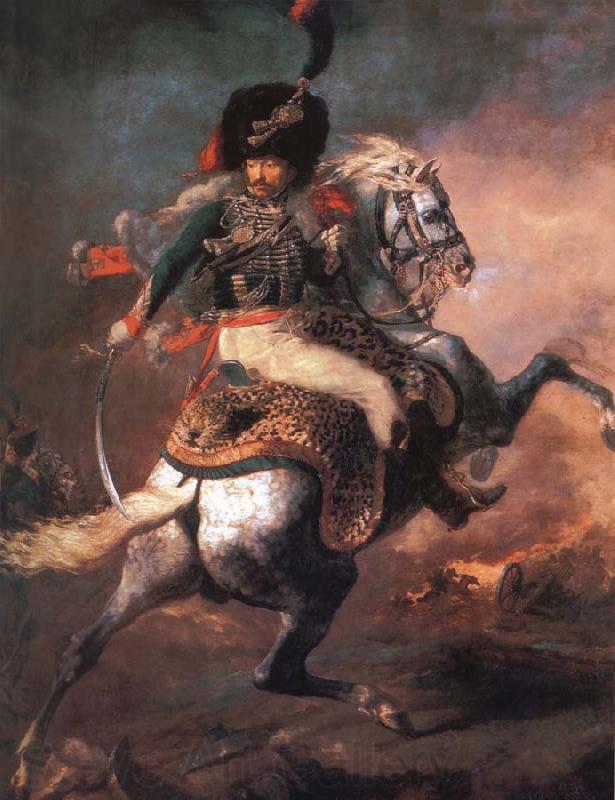 Theodore Gericault An Officer of the Imperial Horse Guards Charging Germany oil painting art